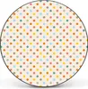 Design Stahlmagnettafel Schwarz Rund 47cm Bunte Punkte Produktbild-Vorschau 8