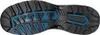 The underside of a black and blue shoe sole. Produktbild-Vorschau