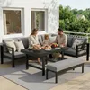 MEXO Gartenmöbel Set Aluminium 8 Personen, Modulares Produktbild-Vorschau 3