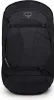 A black Osprey Farpoint 80 travel backpack shown from the front. Produktbild-Vorschau
