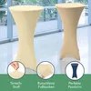 Beautissu Stretch Stolik barowy Husse, Ø80cm, kremowy, Podgląd zdjęcia produktu 5