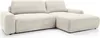 A cream-colored sectional sofa with a corduroy-like texture, shown from a front-side angle against a white background. Produktbild-Vorschau