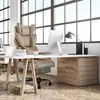 TWOLIIN Ergonomische bureaustoel met voetsteun, extra dikke Productafbeelding-voorbeeld 9