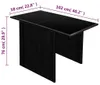 vidaXL 3-tlg. Bistro-Set mit Auflagen Poly Rattan Schwarz Produktbild-Vorschau 8