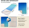Skandika Campingdecke Liva Sherpa Meerblau | 4-in-1 Outdoor Produktbild-Vorschau 4