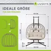 Juskys Doppelhängesessel Aria - Polyrattan Hängesessel mit Produktbild-Vorschau 7