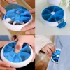 Tablettenbox 7 Tage klein tragbar für Unterwegs Rund Blau Produktbild-Vorschau 4