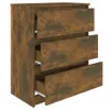 vidaXL Příborník Kouřový dub 60x35x76 cm Dřevěná konstrukce Náhled obrázku produktu 5