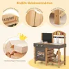 COSTWAY Cucina da gioco per bambini da esterno, cucina in Anteprima dell’immagine prodotto 5
