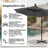 Mucola Kurbelschirm Sonnenschirm Ampelschirm Gartenschirm Produktbild-Vorschau 2