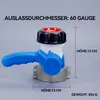 75 mm IBC Adapter Kugelhahn DN50 Tank Ablasshahn Produktbild-Vorschau 7