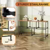 INONEFT Retro-dressoir met 5 laden, dressoir met stalen Productafbeelding-voorbeeld 5