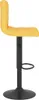 vidaXL Tabouret de bar 2 pcs. jaune moutarde Tissu Voir les images du produit 5