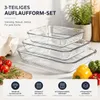 Auflaufform 3er Set Glasbräter Bräter Ofenform Lasagne Form Produktbild-Vorschau 4
