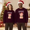 Kersttrui met een vrolijk varken, geschikt als cadeau, uni, Productafbeelding-voorbeeld 3