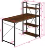 Počítačový stůl Hershey 122x61x120cm - Průmyslové dřevo Náhled obrázku produktu 12