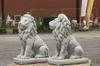 Steinfiguren Horn Löwen aus Steinguss, 2er Set, Frost- & Produktbild-Vorschau 4