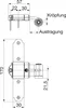 Maco Rustico Ladenkreuzband MMV Kröpfung fix 19 mm Produktbild-Vorschau 2