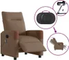 Massagesessel Elektrisch Braun Stoff, Klassische Sessel Produktbild-Vorschau 9
