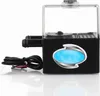 A black water pump with a clear top and a blue oval logo on the side, with a black cable attached. Náhľad obrázku produktu