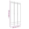 vidaXL Paravent 3 pièces blanc 120x220 cm Tissu Voir les images du produit 9