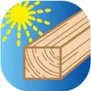A stylized illustration of a wooden beam under a bright sun. Anteprima dell’immagine prodotto