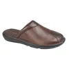 Roamers - Sabots pour homme, cuir DF2138 (42 EU) (Marron) Voir les images du produit 2