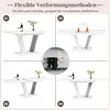 Ausziehtisch mit Marmorplatte 120-160x80x76 cm - Produktbild-Vorschau 8