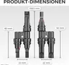 deleyCON PV4 Solar 2-Fach Y Stecker Paar 1500V Produktbild-Vorschau 3