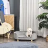 PawHut Katzensofa Haustiersofa Hundesofa Samt moderne Produktbild-Vorschau 2
