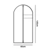 A diagram showing the dimensions of a garment bag. Produktbild-Vorschau