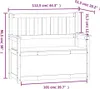 vidaXL Lavice bílá 112,5x51,5x96,5 cm Borovicový masiv Náhled obrázku produktu 7