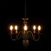 vidaXL Lampadario nero antico 5×E14 lampadine Anteprima dell’immagine prodotto 4