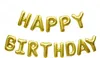 Oblique Unique Happy Birthday Folienballon Girlande in gold Produktbild-Vorschau 1