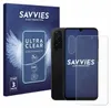 A product box and a smartphone with a screen protector are displayed. Produktbild-Vorschau