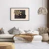Gerahmtes Poster - Schwarzer Rahmen - Blätter Form Figur - Produktbild-Vorschau 7
