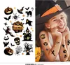 HALLOWEEN Temporäre Tattoos Spukhaus Kürbis Geist Hexe Produktbild-Vorschau 4