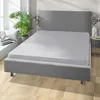 Spannbettlaken Microfaser Interlock-Jersey silber grau 90 x Produktbild-Vorschau 2