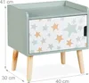 Comodino Relaxdays per bambini, con vano portaoggetti, L x Anteprima dell’immagine prodotto 4