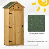 Outsunny Armoire de jardin extérieur abri de jardin en bois Voir les images du produit 4