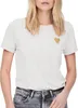 ONLY Einfarbiges T-Shirt mit Brand Herz Basic Kurzarm Produktbild-Vorschau 10