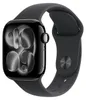 Apple Watch 11 42mm Smartwatch Jet Black/Schwarzes Armband Produktbild-Vorschau 1