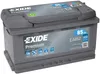 A car battery is shown against a white background. Produktbild-Vorschau