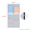A time card rack with multiple slots, some filled with time cards, and measurement annotations. Náhľad obrázku produktu