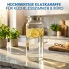 Glaskaraffe 2 Liter mit Deckel und feinem Sieb - stilvolle Produktbild-Vorschau 5