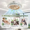RRBEST LED Deckenventilator mit Beleuchtung, Leise Kristall Produktbild-Vorschau 5