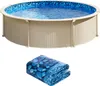 SucceBuy Runde Poolfolie, 2,44 m, Überlappung, Vinylfolie, Produktbild-Vorschau 1