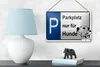 Blechschild Hinweis 18x12cm Parkplatz nur für Hunde Produktbild-Vorschau 4