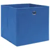 vidaXL Boîtes de rangement 4 pcs. Bleu 32x32x32 cm Tissu Voir les images du produit 1