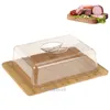 Excellent Houseware Käseteller, Holz, 26x20x8 cm, braun Produktbild-Vorschau 8
